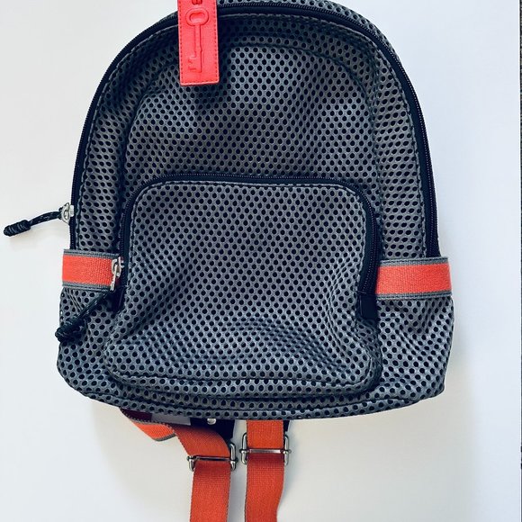 FOSSIL Laptop Back Pack Bag in Black Gray and Orange - Picture 1 of 4